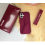 Бордовий чохол rhode на iPhone 16  lip Case Raspberry Jelly 